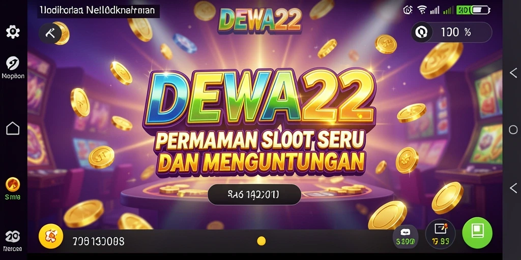 Tampilan gameplay Slot DEWA22 yang menarik dan penuh warna.