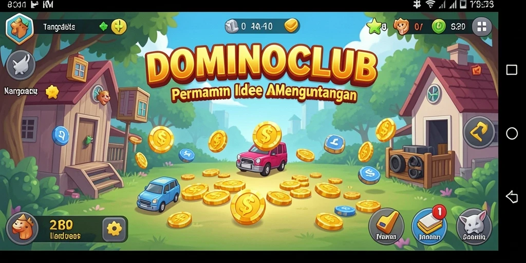 Tampilan menarik dari gameplay DOMINOCLUB dengan berbagai fitur Idle.
