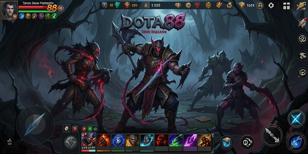 Tangkapan layar gameplay DOTA88 menampilkan suasana Horror yang mencekam.