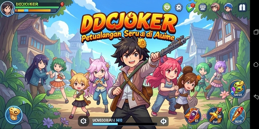 Tampilan menarik dari game Anime IDCJOKER yang penuh warna.
