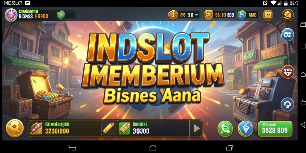 Tampilan gameplay menarik dari INDSLOT yang menunjukkan mesin slot berfungsi.