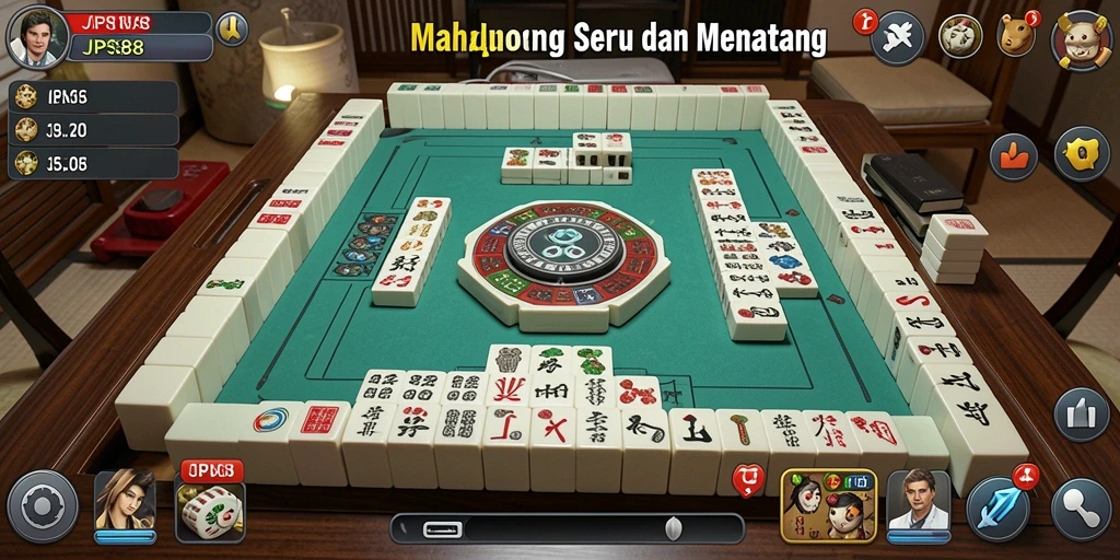 Tampilan utama game Mahjong JPS88 dengan gameplay yang seru.