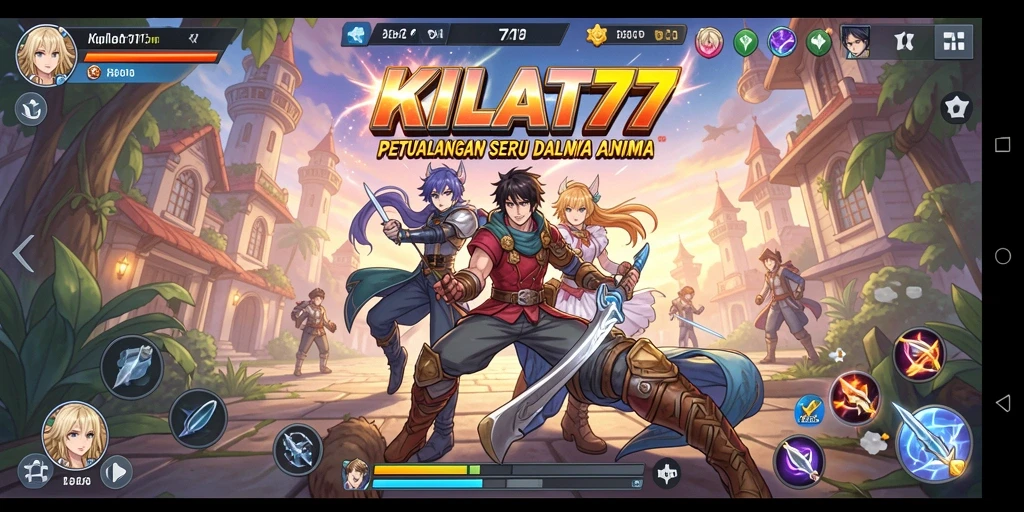 Gambaran gameplay menarik dari KILAT77 dengan aksi anime yang seru.