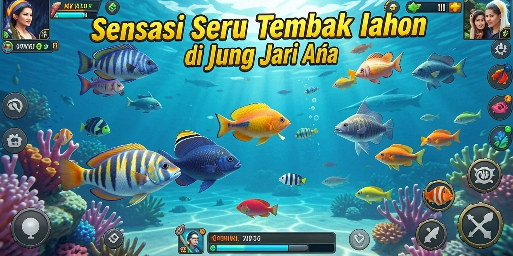 Tampilan gameplay seru di <strong>KKWIN</strong> dengan ikan yang beragam.