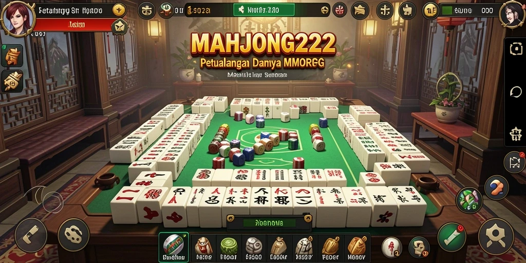 Tampilan dinamis dalam permainan MMORPG MAHJONG222 yang penuh aksi.