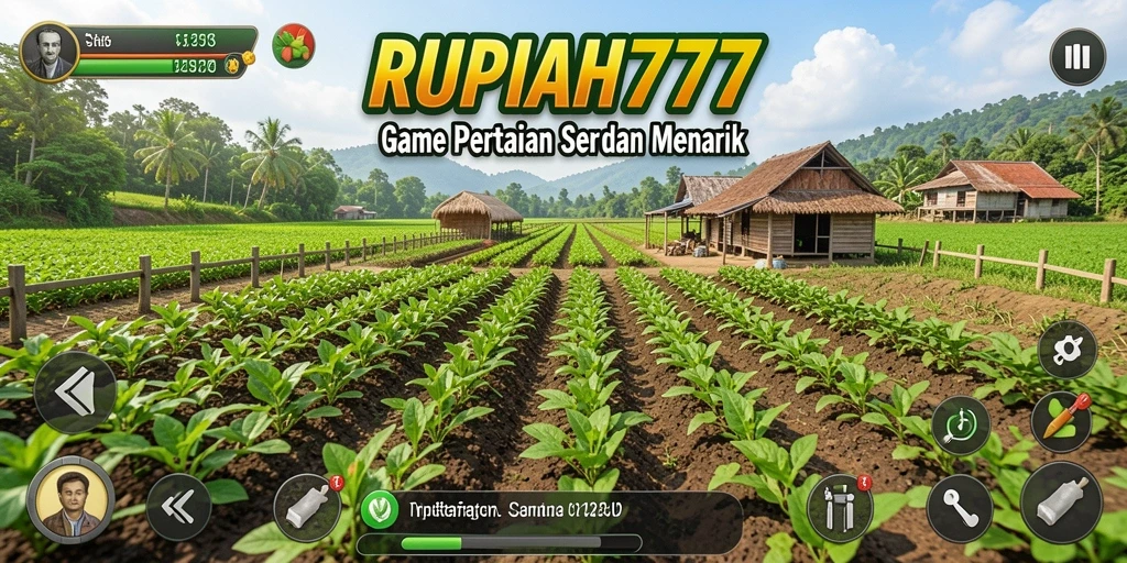 Tampilan seru dari gameplay pertanian yang mengasyikkan di RUPIAH777.
