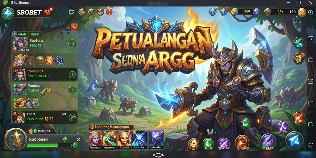 Tampilan gameplay menarik dari SBOBET dalam petualangan ARPG.